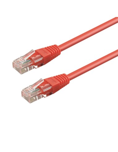 WP WPC-PAT-6U020R cable de red Rojo 2 m Cat6 U/UTP (UTP)