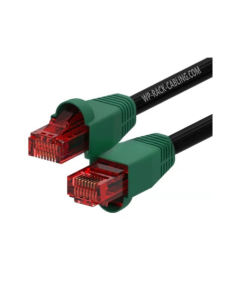 WP WPC-PAT-6U020BL-O cable de red Negro, Verde, Rojo 2 m Cat6 U/UTP (UTP)