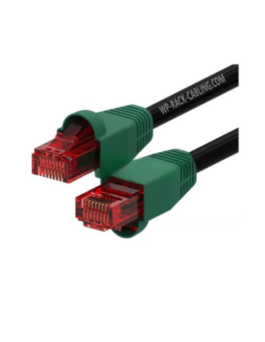 WP WPC-PAT-6U020BL-O cable de red Negro, Verde, Rojo 2 m Cat6 U/UTP (UTP)