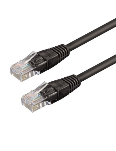 WP WPC-PAT-6U005BL cable de red Negro 0,5 m Cat6 U/UTP (UTP)