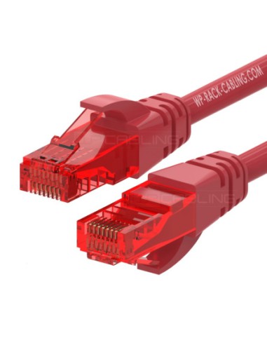 WP WPC-PAT-6U002R cable de red Rojo 0,2 m Cat6 U/UTP (UTP)