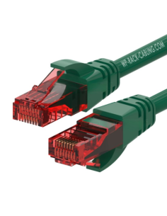 WP WPC-PAT-6U002G cable de red Negro, Verde 0,2 m Cat6 U/UTP (UTP)