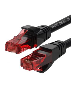 WP WPC-PAT-6U002BL cable de red Negro, Rojo 0,2 m Cat6 U/UTP (UTP)