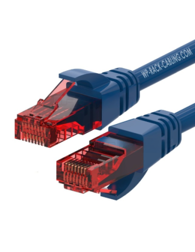 WP WPC-PAT-6U002B cable de red Azul, Rojo 0,2 m Cat6 U/UTP (UTP)