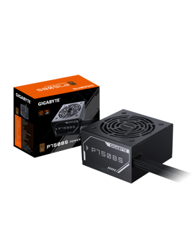 GIGABYTE P750BS Fuente de Alimentación - PCI-E 6+2 Pin x 4, 80 PLUS Bronze, Ventilador de 120 mm, Compatible con ATX, Enchufe EU