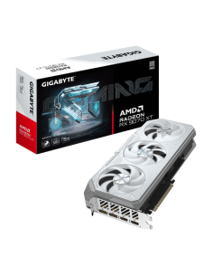 GIGABYTE Radeon RX 9070 XT GAMING OC ICE 16G Tarjeta Gráfica - 16GB GDDR6, 256bit, PCI-E 5.0, 3060 MHz Frecuencia del núcleo, 2 