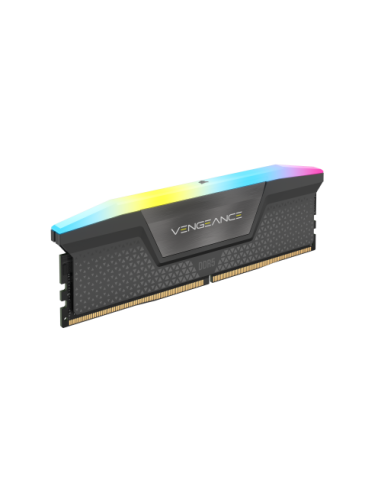 MEMORIA CORSAIR DDR5 16GB 1X16GB PC6000 VENGEANCE RGB GRIS CMH16GX5M1D6000Z38