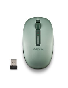NGS FOG DUAL GREEN ratón Universal Ambidextro RF Wireless + Bluetooth 1600 DPI