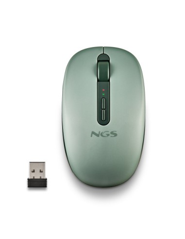 NGS FOG DUAL GREEN ratón Universal Ambidextro RF Wireless + Bluetooth 1600 DPI