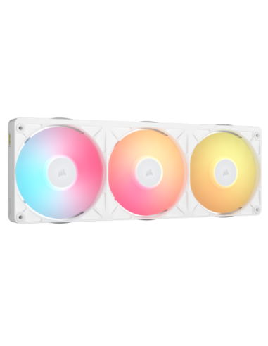 VENTILADOR CAJA CORSAIR RX II RGB SERIES ICUE LINK RX360 II UNIFIED FRAME RGB WHITE WITH ICUE LINK SYSTEM HUB 360MM RGB FAN TRIP