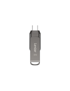 Lexar JumpDrive LJDD400032G-BNQNG unidad flash USB 32 GB USB Tipo C 3.2 Gen 1 (3.1 Gen 1) Gris