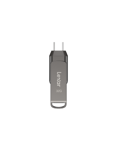 Lexar JumpDrive LJDD400032G-BNQNG unidad flash USB 32 GB USB Tipo C 3.2 Gen 1 (3.1 Gen 1) Gris