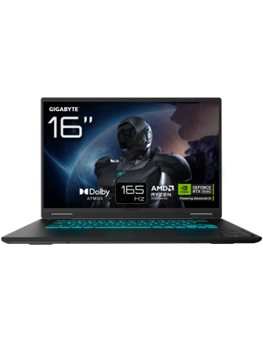 GIGABYTE PORTATIL GAMING A16 GA63WHAB7W,AMD RYZEN 7 260,32GB DDR5,SSD 1TB,16” IPS WUXGA 165HZ,RTX5070/8GB,FREE DOS
