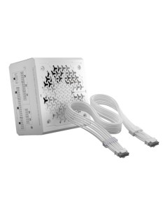 FUENTE ALIMENT. CORSAIR RME WHITE SERIES (3RD GEN) RM1000E THERMALPROTECT WHITE 1000 WATT ATX 3.1 PCIE 5.1 CYBENETICS PLATINUM C