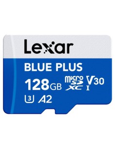 LEXAR 128GB BLUE PLUS MICROSDHC UHS-I WITH SD ADAPTER, UP TO 170MB/s READ C10 A2 V30 U3