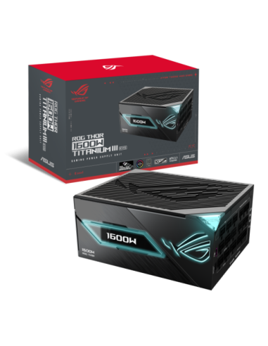ASUS ROG -THOR-1600T3-GAMING-EVO unidad de fuente de alimentación 1600 W 20+4 pin ATX ATX Gris