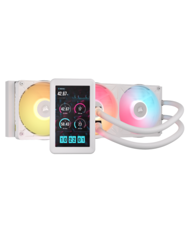 VENTI. CPU CORSAIR ICUE LINK TITAN II 360 RX LCD WHITE 360MM RADIATOR LIQUID CPU COOLER CW-9061046-WW