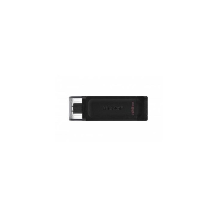 Kingston Technology DataTraveler 70 unidad flash USB 128 GB USB Tipo C 3.2 Gen 1 (3.1 Gen 1) Negro