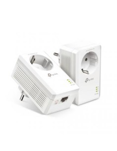 TP-LINK AV1000 PASSTHROUGH POWERLINE KIT, BROADCOM, 1 GIGABIT PORT, 1000MBPS POWERLINE, HOMEPLUG AV2, NEW PLC UTILITY, TWIN PACK