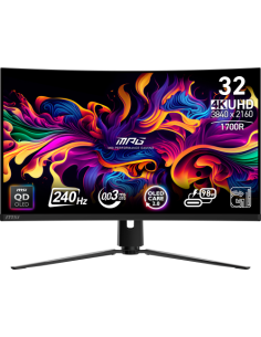 MSI MPG 321CURX QD-OLED pantalla para PC 80 cm (31.5") 3840 x 2160 Pixeles 4K Ultra HD Negro