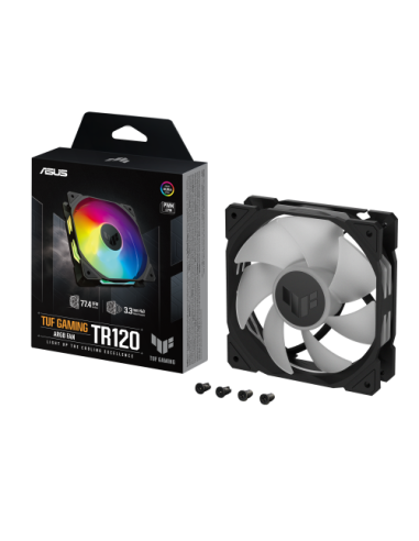 ASUS TUF Gaming TR120 ARGB Fan - Single Pack Carcasa del ordenador Ventilador 12 cm Negro