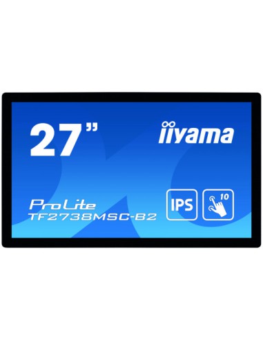 iiyama ProLite TF2738MSC-B2 monitor pantalla táctil 68,6 cm (27") 1920 x 1080 Pixeles Multi-touch Multi-usuario Negro