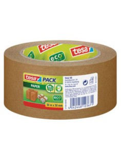 PRECINTO PAPEL ECOLÓGICO MARRON 50MX50MM TESA 57180-00000-02