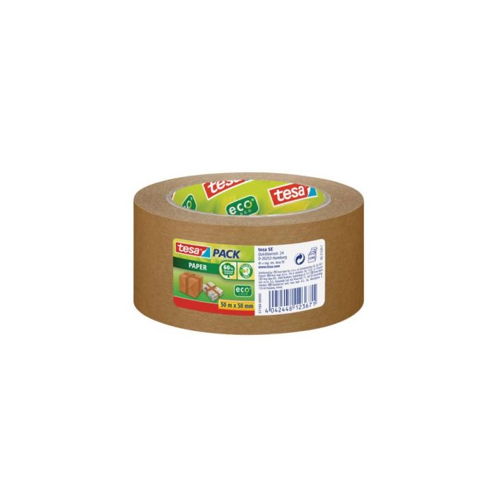 PRECINTO PAPEL ECOLÓGICO MARRON 50MX50MM TESA 57180-00000-02