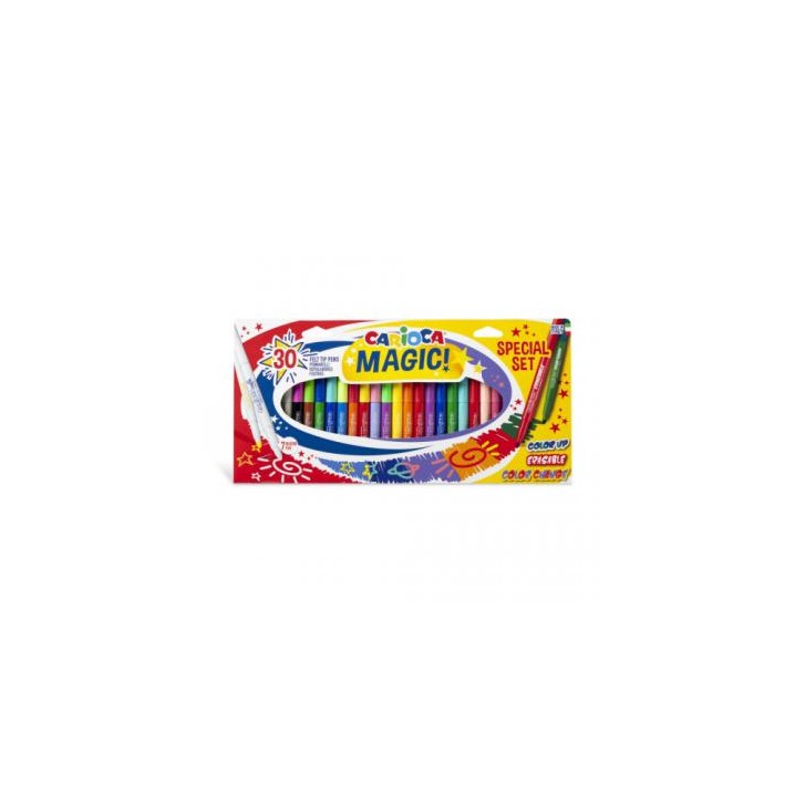 CAJA SET 30 ROTULADORES MÁGICOS MAGIC MARKERS CARIOCA 43183
