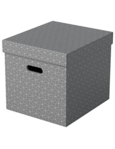 PACK 3 CAJAS GRISES 365X320X315MM ESSELTE 628289