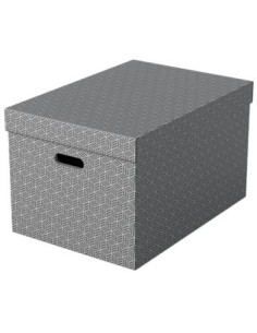 PACK 3 CAJAS GRISES 510X355X305MM ESSELTE 628287