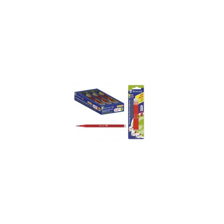 Bismark 327534 Recambio de bolígrafo Rojo 3 pieza(s)