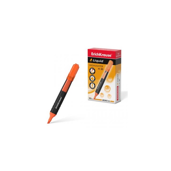 MARCADOR FLUORESCENTE LIQUID H-30 NARANJA ERICHKRAUSE 47976