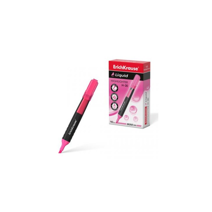 MARCADOR FLUORESCENTE LIQUID H-30 ROSA ERICHKRAUSE 47975