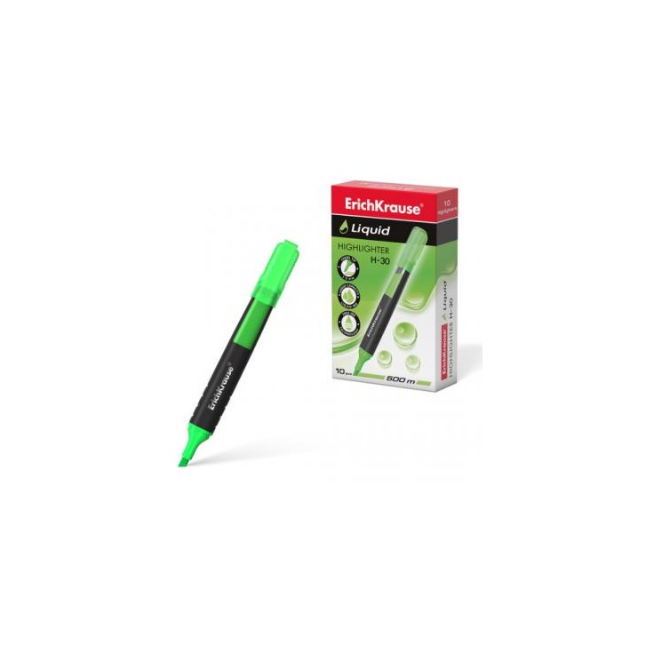 MARCADOR FLUORESCENTE LIQUID H-30 VERDE ERICHKRAUSE 47974