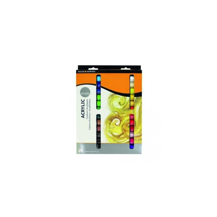 SET PINTURA ACRÍLICA 24X 12ML SIMPLY DALER ROWNEY D126500024