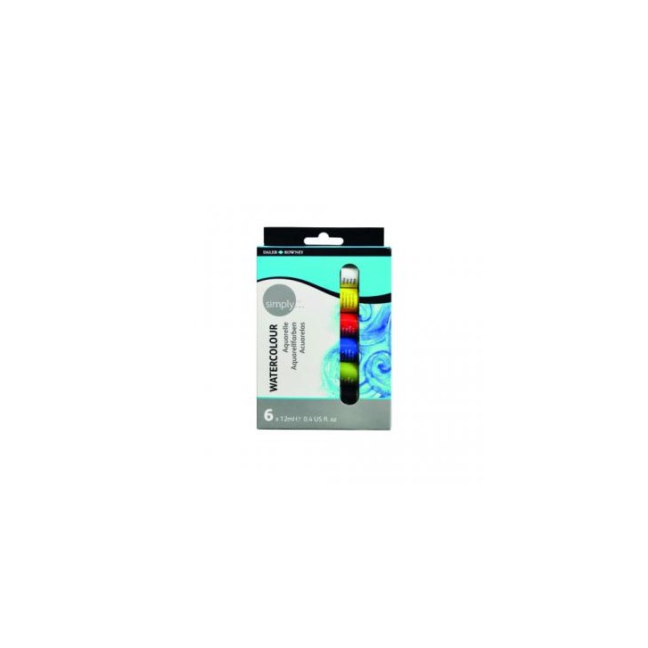 SET ACUARELAS 6 X 12ML SIMPLY DALER ROWNEY D134500006
