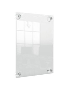 PORTAPOSTER ACRÍLICO TRANSPARENTE MURAL REMOVIBLE A4 NOBO 1915600