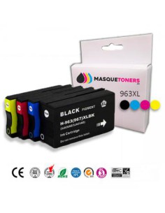 Compatible HP 963XL Pack de 4 Cartuchos de Tinta 3YP35AE