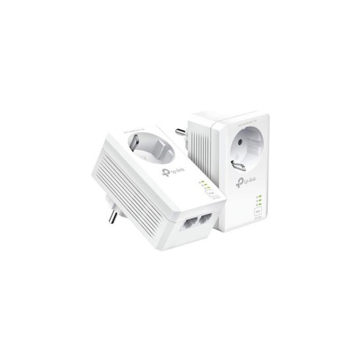 TP-LINK KIT INICIAL AV1000 2-PUERTOS GIGABIT CON ENCHUFE INCORPORADO