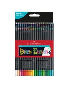 ESTUCHE 36 LÁPICES DE COLORES BLACK EDITION. FABER CASTELL 116436