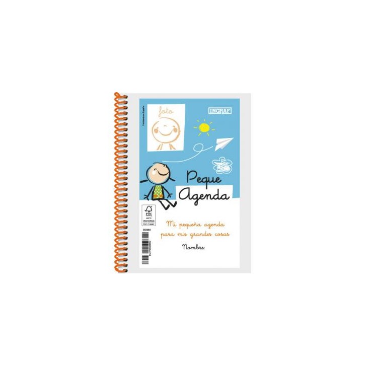 AGENDA ESCOLAR 2022-2023 PEQUE 8º DIA PAGINA TAPA PERSONALIZABLE INGRAF 350984