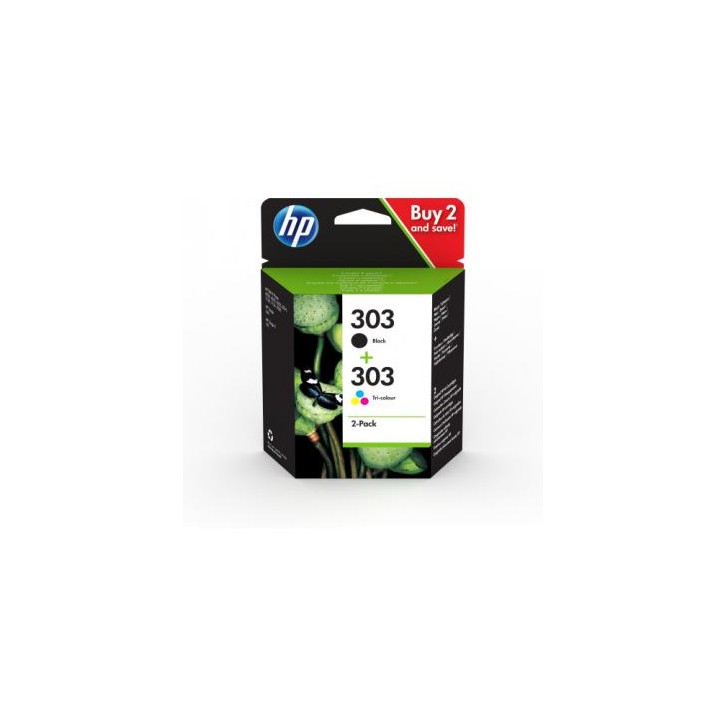 HP Paquete de 2 cartuchos de tinta Original 303 negro/tricolor