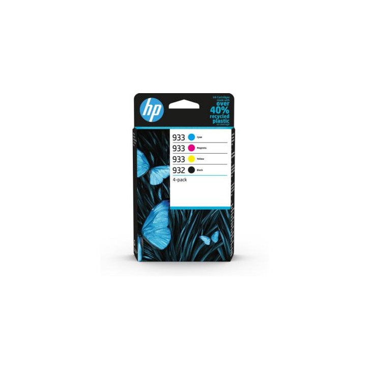 HP Paquete de 4 tintas Originales 932 negro y 933 cian/magenta/amarillo