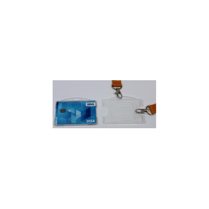 PACK 100 PORTA-TARJETAS PLASTICO RIGIDO 90X57 DOBLE POSICION IBERPLAS 147570100