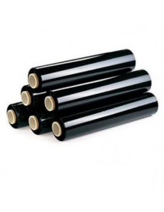 CAJA DE 6 BOBINAS FILM NEGRO 50 CM ANCHO 23 MICRAS 2300 GRAMOS X ROLLO 324NEGRO 324NEGRO