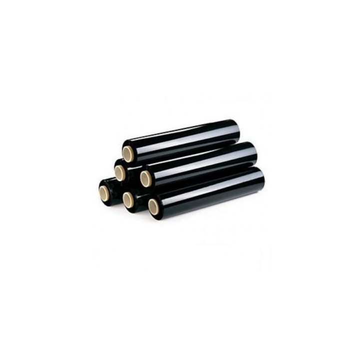 CAJA DE 6 BOBINAS FILM NEGRO 50 CM ANCHO 23 MICRAS 2300 GRAMOS X ROLLO 324NEGRO 324NEGRO