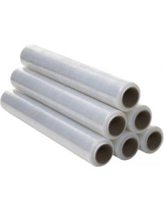 CAJA DE 6 BOBINAS FILM TRANSPARENTE 50 CM ANCHO 23 MICRAS 2300 GRAMOS X ROLLO 324TRANS. 324TRANS.