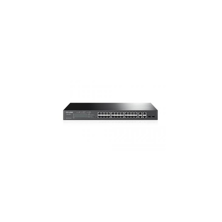 TP-LINK T1500-28PCT Gestionado L2 Fast Ethernet (10/100) Energía sobre Ethernet (PoE) 1U Negro