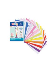 KIT SEPARADORES PP 500 MICRAS A4 10 POSICIONES COLORES PASTEL Y VIVOS OXFORD 400159038